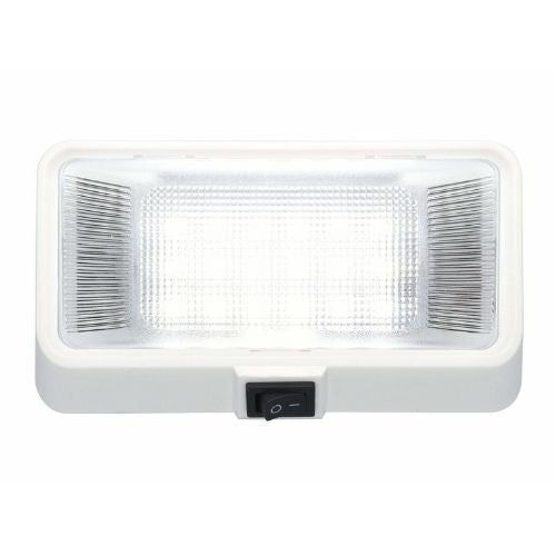 White Caravan RV 12V Porch Or Tunnel Boot Light With Switch