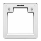 White Caravan Access Service Door