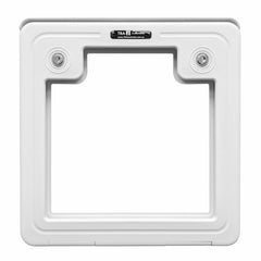 White Caravan Access Service Door