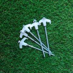 Luminous Galvanised Screw In Pegs With Carry Case 15pc