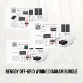 Renogy Off-Grid Wiring Diagram Bundle – 12V Inverter, DC-DC & Solar Charger Setups
