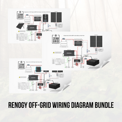 Renogy Off-Grid Wiring Diagram Bundle – 12V Inverter, DC-DC & Solar Charger Setups