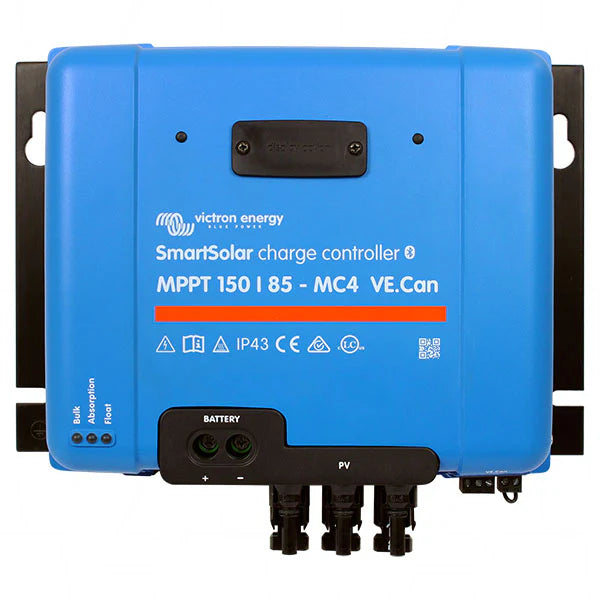 Victron SmartSolar MPPT 150/85 VE.Can Charge Controller front view