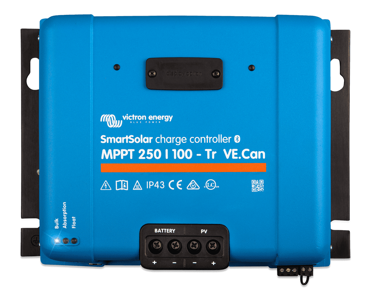Victron SmartSolar MPPT 250/100 VE.Can Charge Controller front view