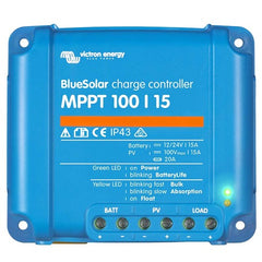 Victron BlueSolar MPPT 100/15 Charge Controller front view