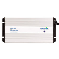 AC-DC 24V 10A Lithium LiFePO4 Battery Charger c/w battery wakeup feature