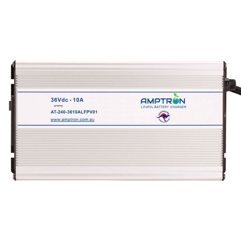 AC-DC 36V 10A Lithium LiFePO4 Battery Charger