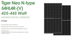 Solar Panel | Jinko | Jinko 440 Watt 108 Cell TIGER NEO 30mm Black