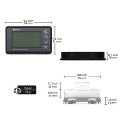 Control/Monitor | Renogy | 500A Battery Monitor with Shunt