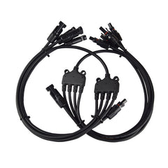 Solar Panel Accessories | Renogy | 4 to 1 Solar Branch Connectors MMMMF+FFFFM Pair