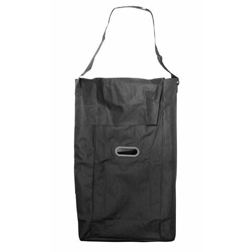 Black 3.2m Portable Telescopic Ladder With Hooks And Carry Bag