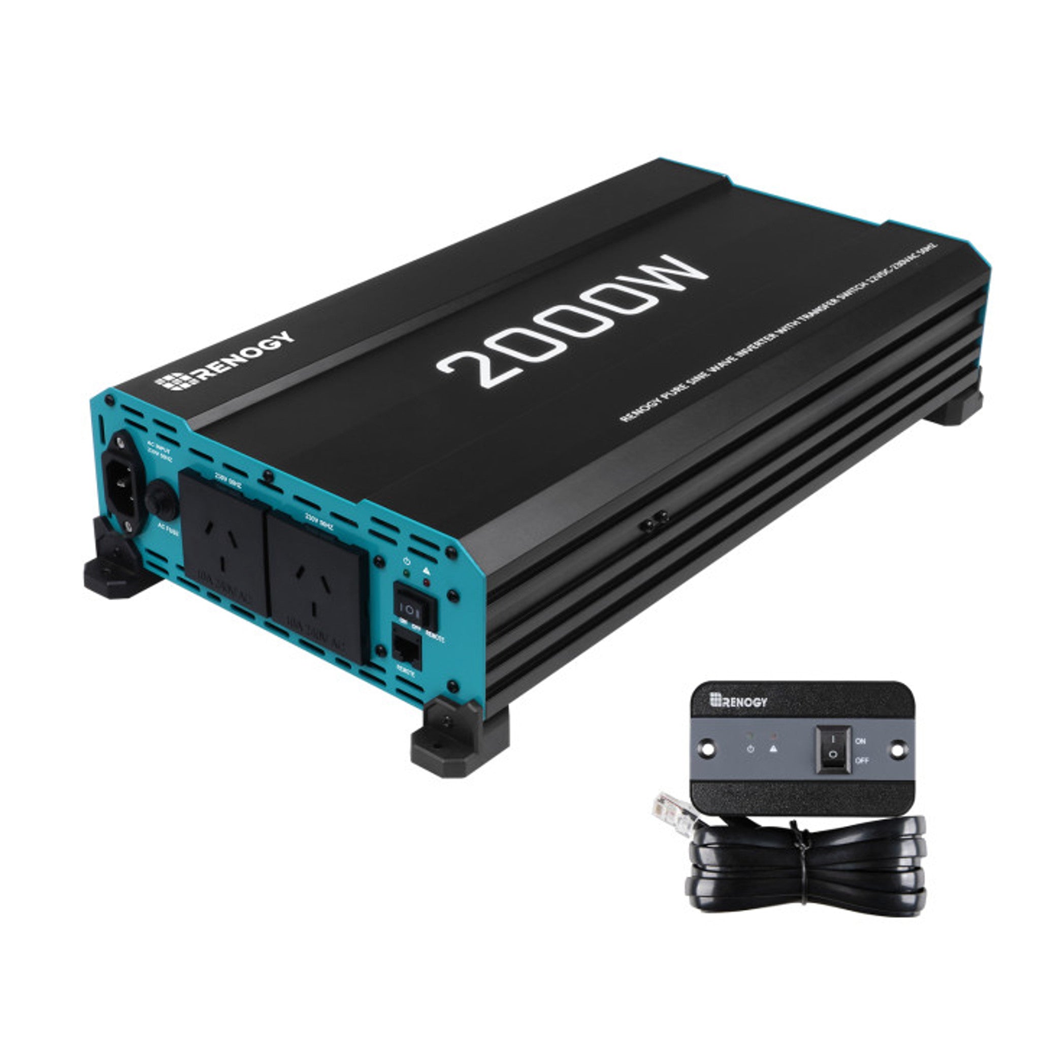 Inverter | Renogy | 2000W 12V to 230V Pure Sine Wave Inverter (with UP ...