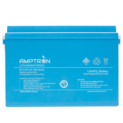 24V 100Ah / 100A Continuous Discharge LiFePO4 Battery
