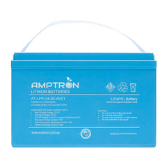 24V 50Ah / 70A Continuous Discharge LiFePO4 Battery