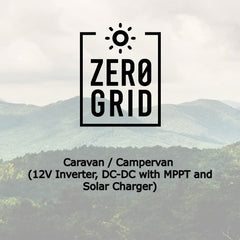 Off Grid Wiring Diagrams | Renogy | Caravan / Campervan (12V Inverter, DC-DC with MPPT and Solar Charger)