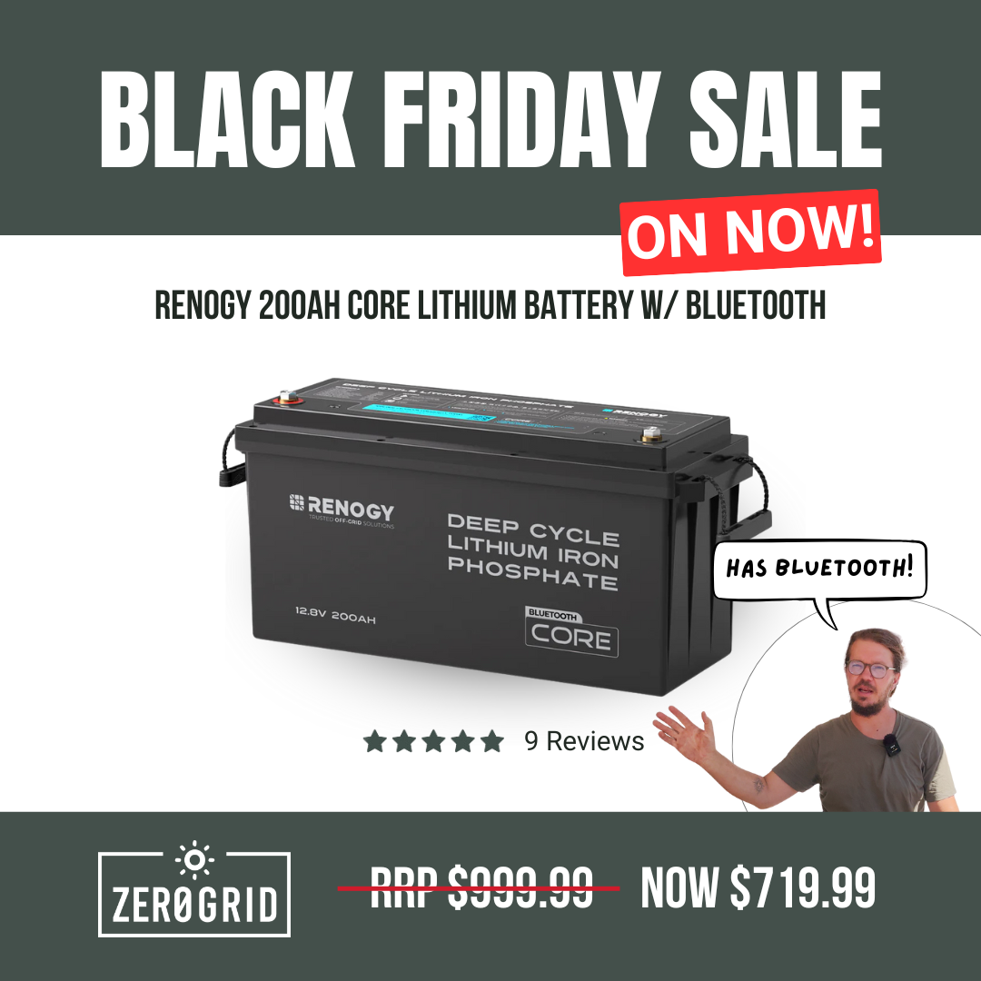 Renogy Core - 12V 200Ah Lithium Iron Phosphate Battery w/ Bluetooth