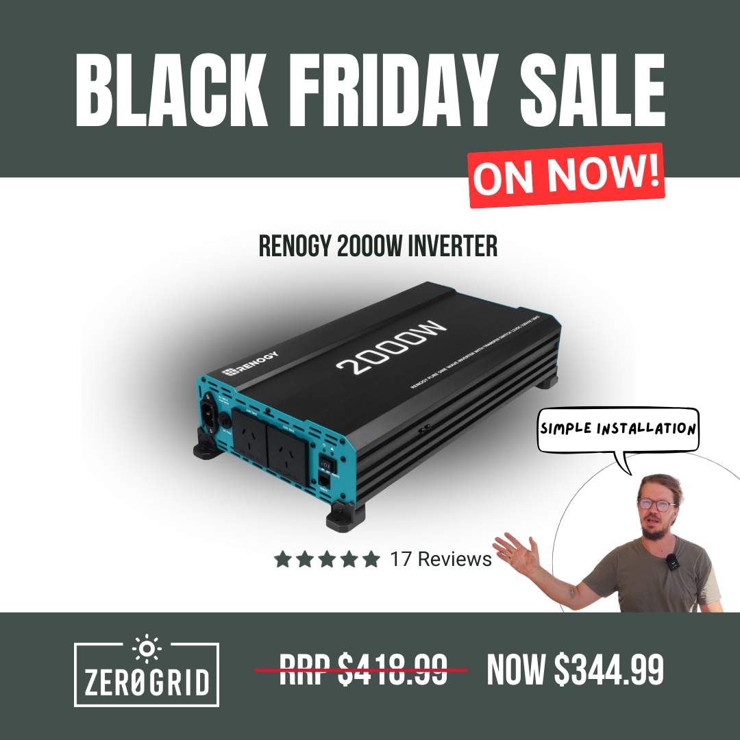 Renogy 2000W 12V to 230V Pure Sine Wave Inverter (with UPS Function)