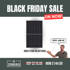Jinko 470 Watt TIGER NEO Dual Glass N-Type Black Solar Panel