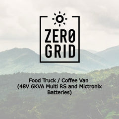 Off Grid Wiring Diagrams | Victron | Food Truck / Coffee Van (48V 6KVA Multi RS and Mictronix Batteries)