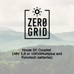 Off Grid Wiring Diagram | Victron | House DC Coupled (48V 5,8 or 10KVAMultiplus and Pylontech batteries)