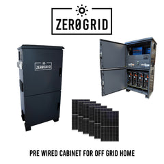 Pre Wired Off Grid Cabinet | Victron | 8KVA Quattro Inverter/Charger, SmartSolar 450/100 MPPT, Cerbo GX and Touchscreen with Pylontech Lithium Batteries