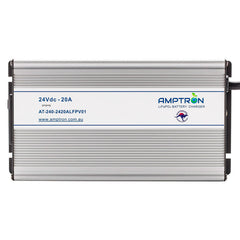  AC-DC 24V 20A Lithium ​LiFePO4 Battery Charger c/w battery wakeup feature