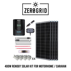 DIY Kit | Renogy | 400 Watts 12/24 Volt Solar Panel Premium Kit with 40A Rover Li MPPT