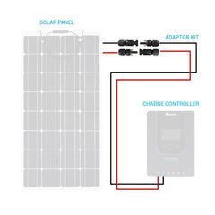 Solar Panel Accessories | Renogy | Solar Adaptor Kit Cables Connecting Solar Panel to Controller