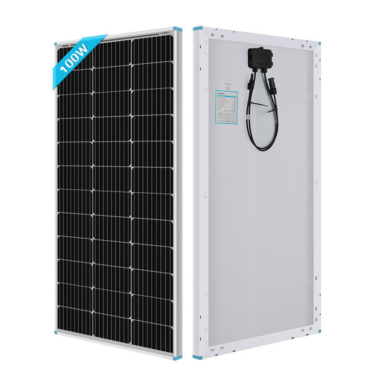 Renogy Flexibel zonnepaneel, 100 W, 12 volt semi-flexibele zonnepanelen, buigbaar, mono, off-grid, zonne-energie PV paneel voor marine, motorhuis, cabine, bestelwagen, auto en oneffen oppervlakken Renogy Flexibel zonnepaneel, 100 W, 12 volt semi-flexibele zonnepanelen, buigbaar, mono, off-grid, zonne-energie PV paneel voor marine, motorhuis, cabine, bestelwagen, auto en oneffen oppervlakken