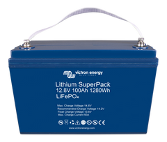 Lithium Battery - Victron Lithium SuperPack Battery 12.8V/100Ah (1.28kWh)