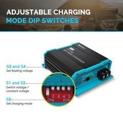 DC-DC Charger | Renogy | 12V 20A DC to DC Battery Charger w/o Solar Input *WITH FREE DIAGRAM*